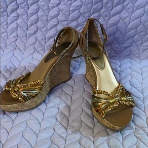 Fioni Braided Strappy Wedges